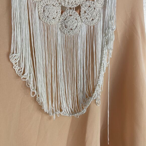 Jen’s Pirate Booty Blouse Bundle of 2‎ Lace Crop Top Fringe Tank Women Size XS - Picture 12 of 16